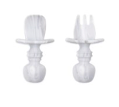 Bumkins Silicone Cutlery - Fork and Spoon