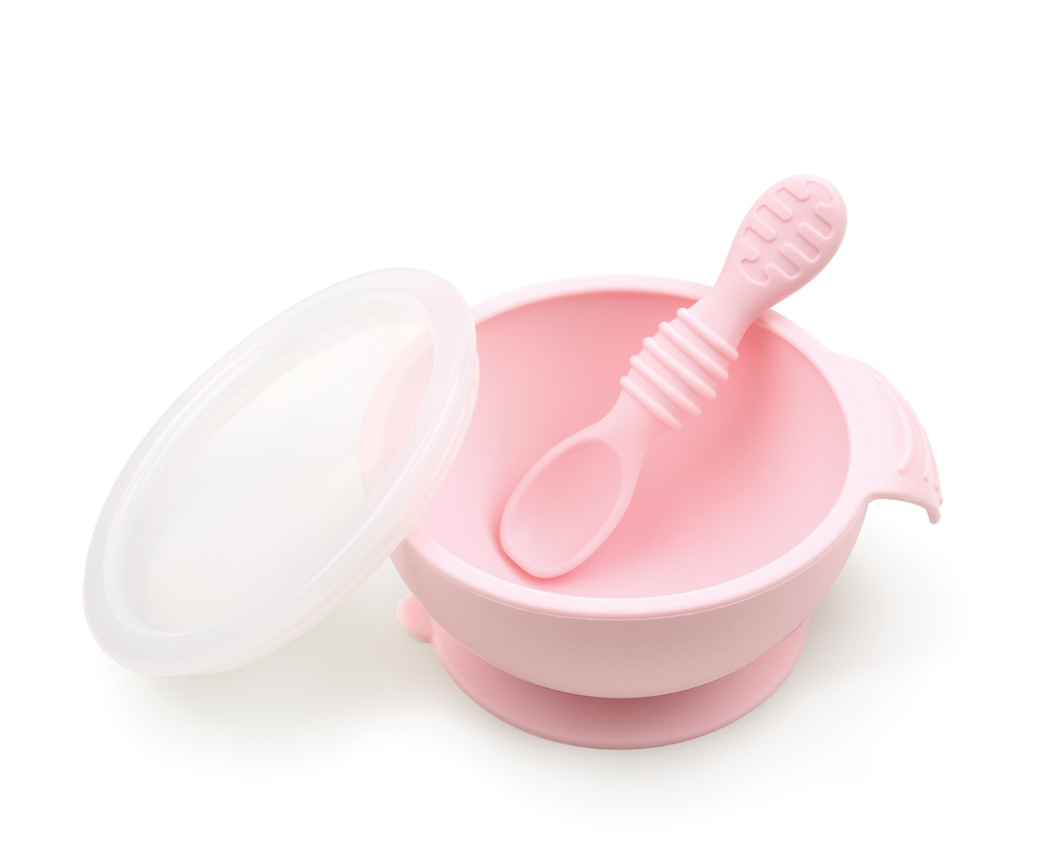 Silicone First Feeding Set with Lid & Spoon - Happy Baby Boxes