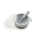 Load image into Gallery viewer, Silicone First Feeding Set with Lid &amp; Spoon - Happy Baby Boxes
