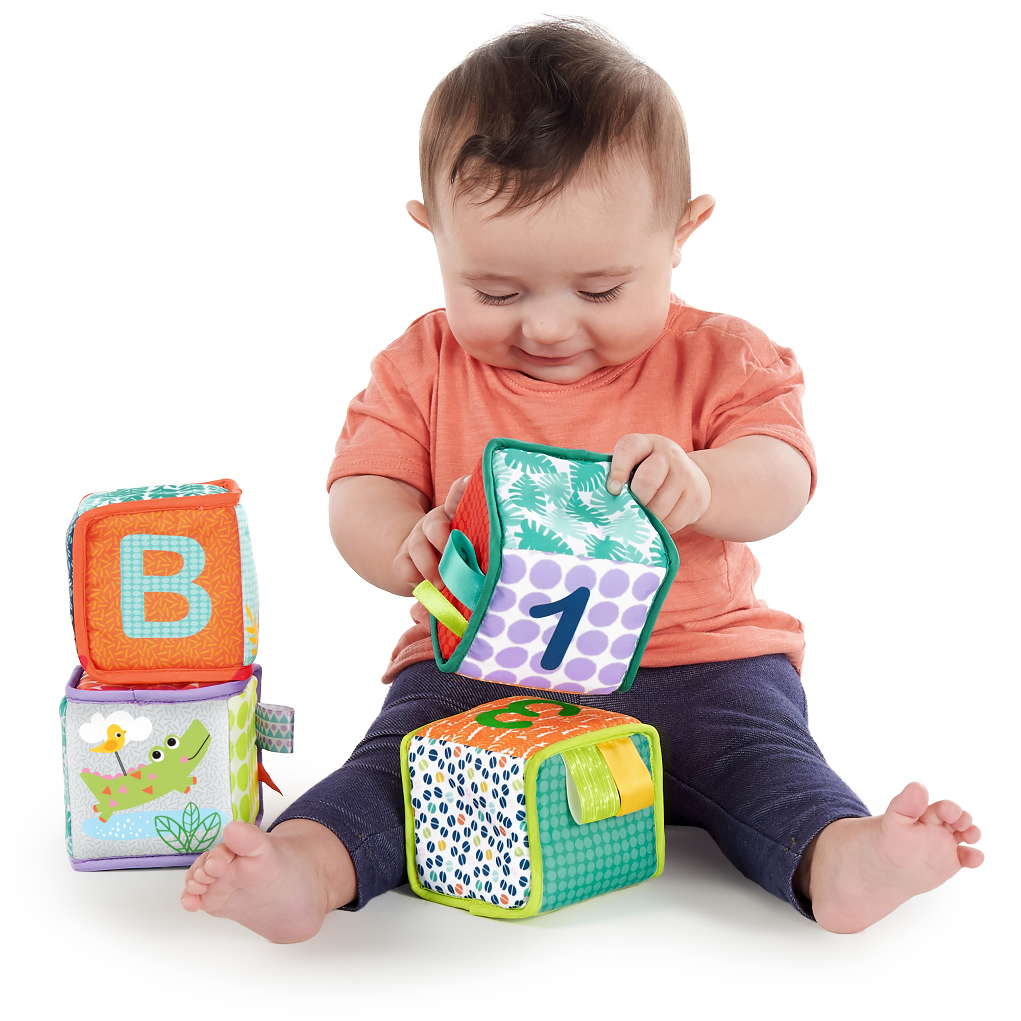 Bright Starts Grab Stack Blocks Happy Baby Boxes